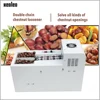 Xeoleo Commercial Chestnut Cutter Electric Hazelnut slitting machine Double chain Chestnut incision machine 500W 130kg/h 1