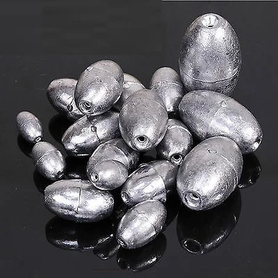 

Fishing utility float 50pcs Olive Shape Sinkers Pure Lead Making Fishing Sinker Sports & Outdoors Supplies ZJ55