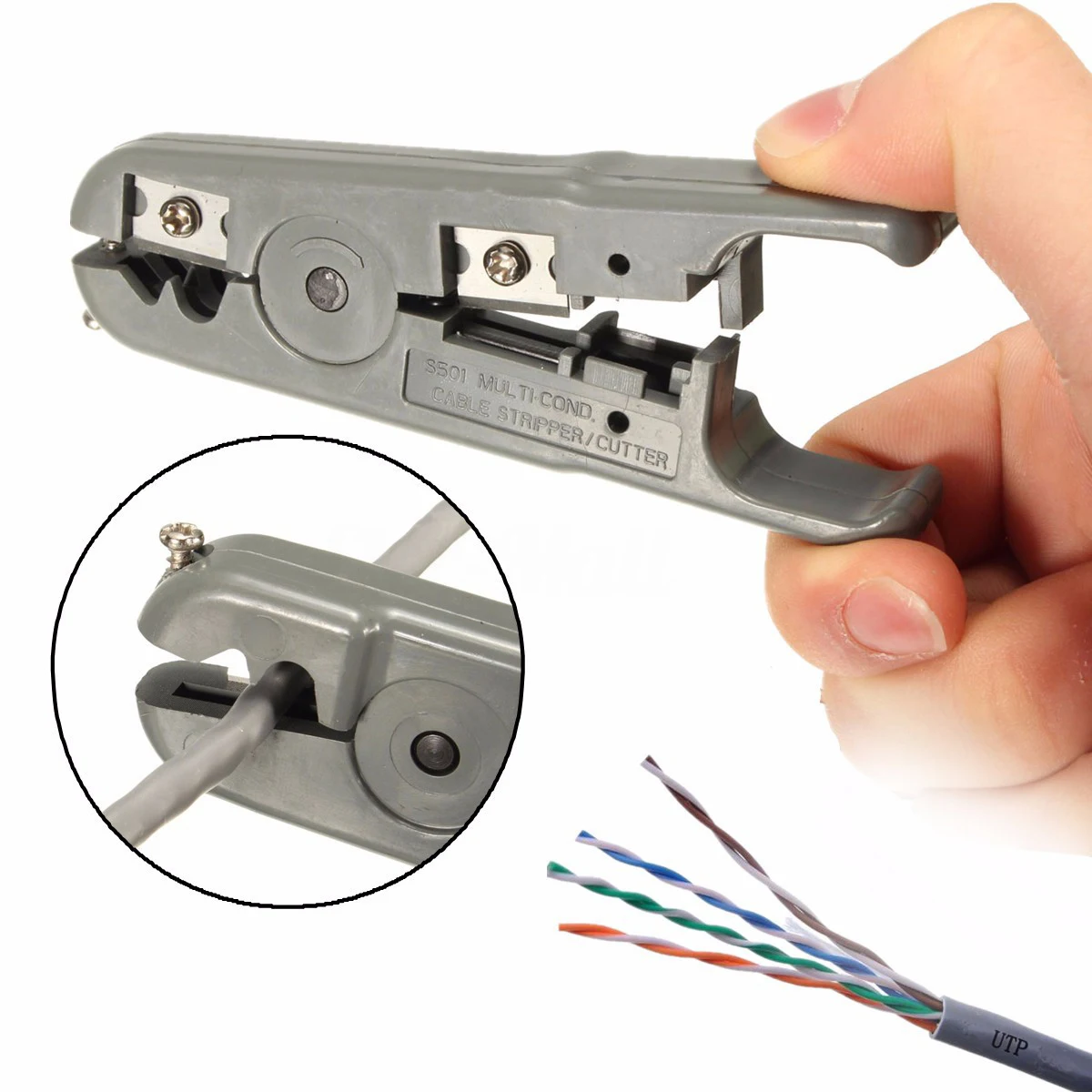 

DWZ New RJ45 RJ11 CAT6 CAT5 Punch Down Network LAN UTP Cable Stripper Cutter Plier