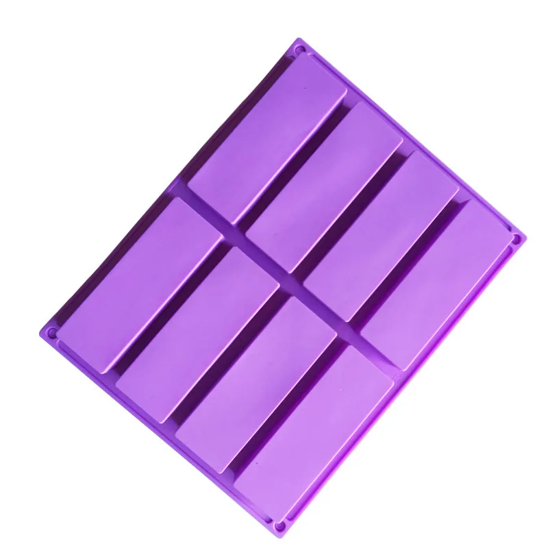 8 квадратное мыло штамп съедобный пирог модель интерьера ручная краска холодная легкая форма для шоколада из поликарбоната Силиконовая кухня