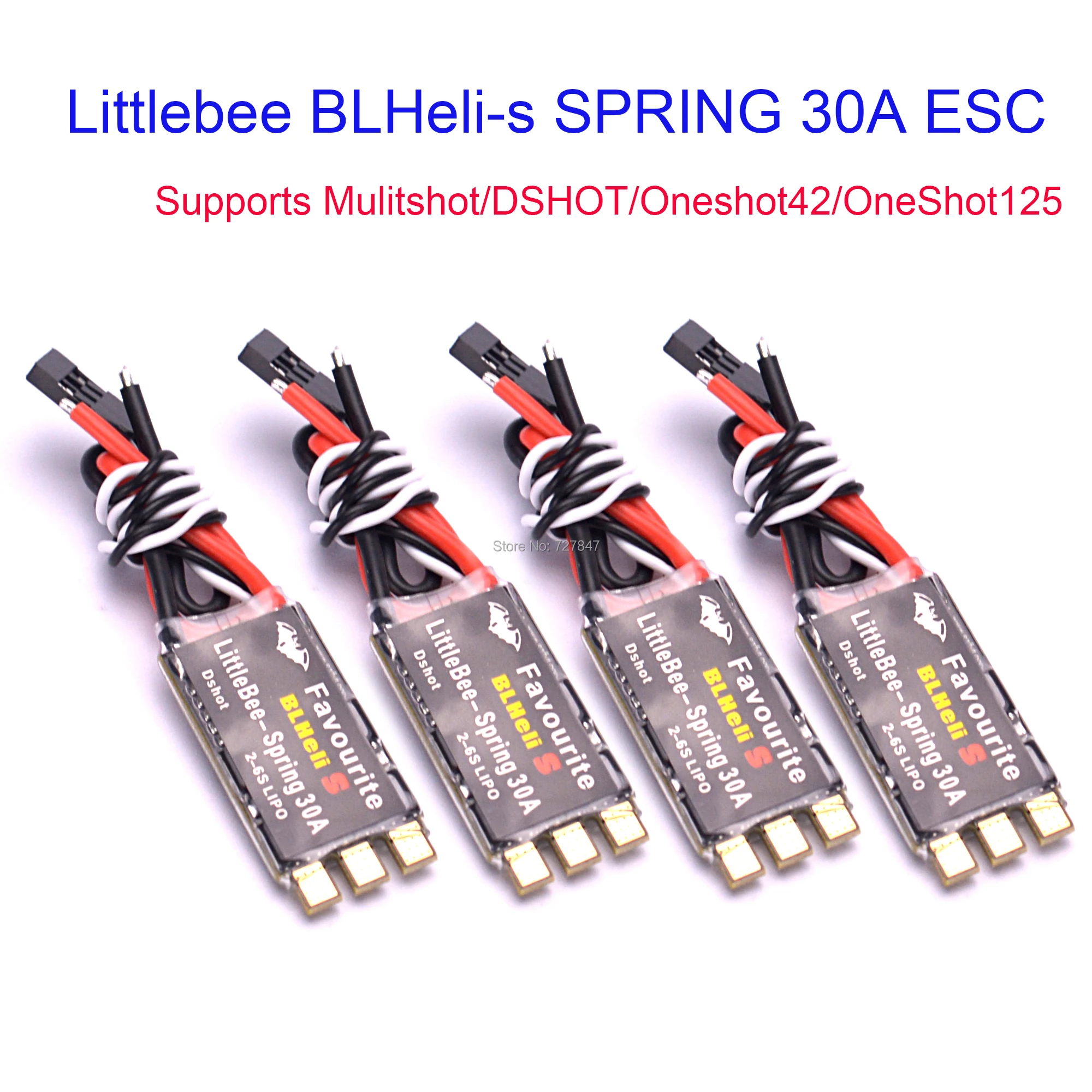 FVT Littlebee 30A BLHeli-s весна ESC 2-6S поддерживает Mulitshot DSHOT Oneshot42 OneShot125 для мультикоптера 250 мм 220 мм 290