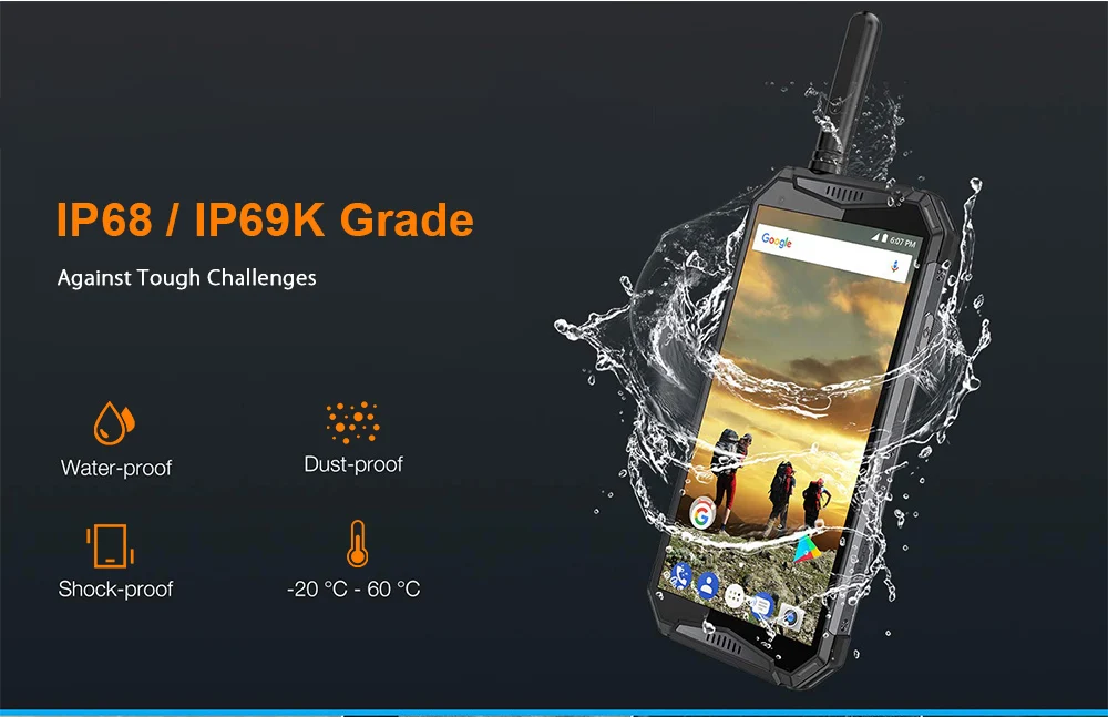 Ulefone Armor 3T 4G смартфон 5 7 &quotAndroid 8 1 Helio P23 Восьмиядерный 4 Гб ОЗУ 64 ПЗУ 21 МП NFC отпечаток