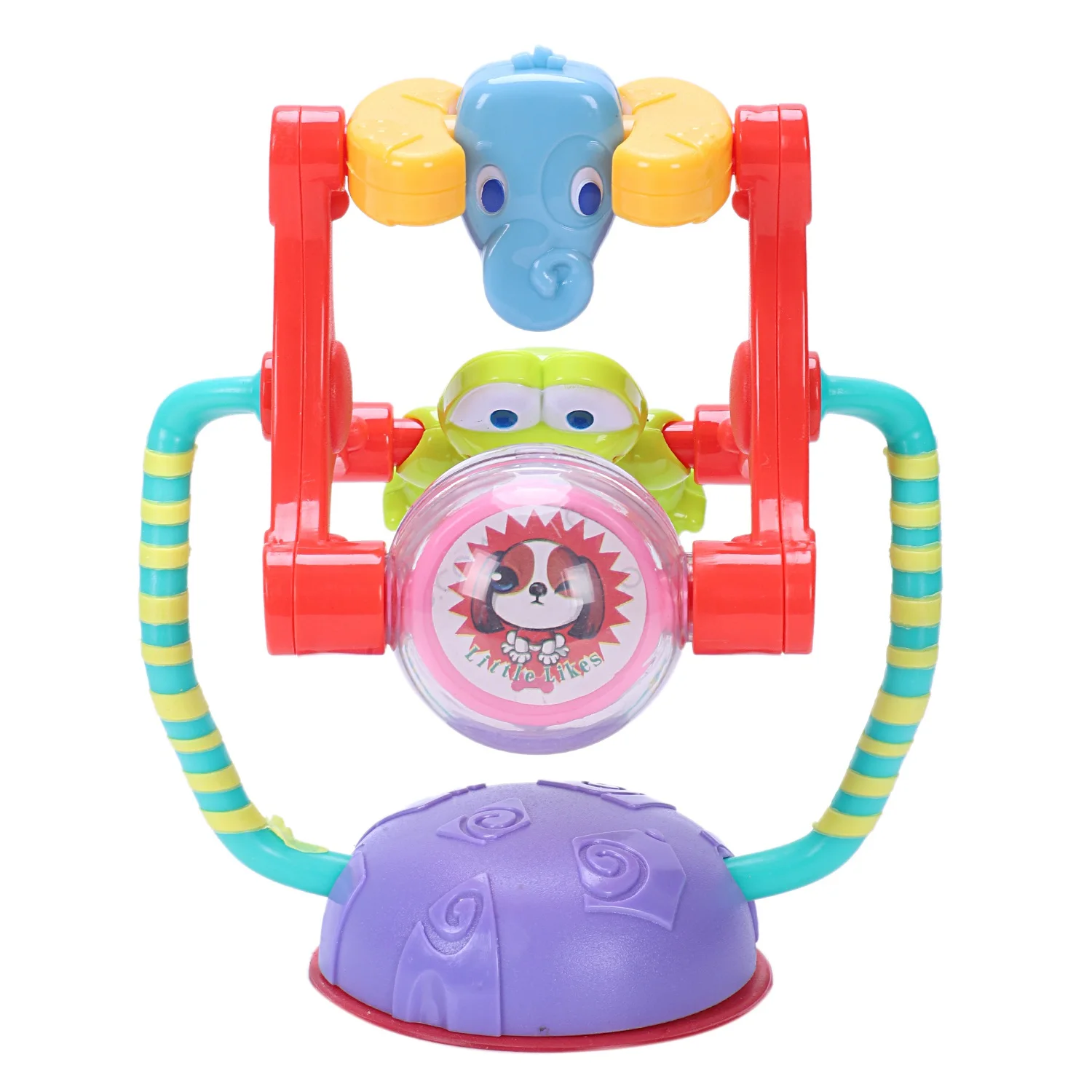 

Baby Activity Toy Animal Ferris Wheel Rattle Toy Intelligence Development Puzzle Baby Dining Chair Cart Suction Cup Toy