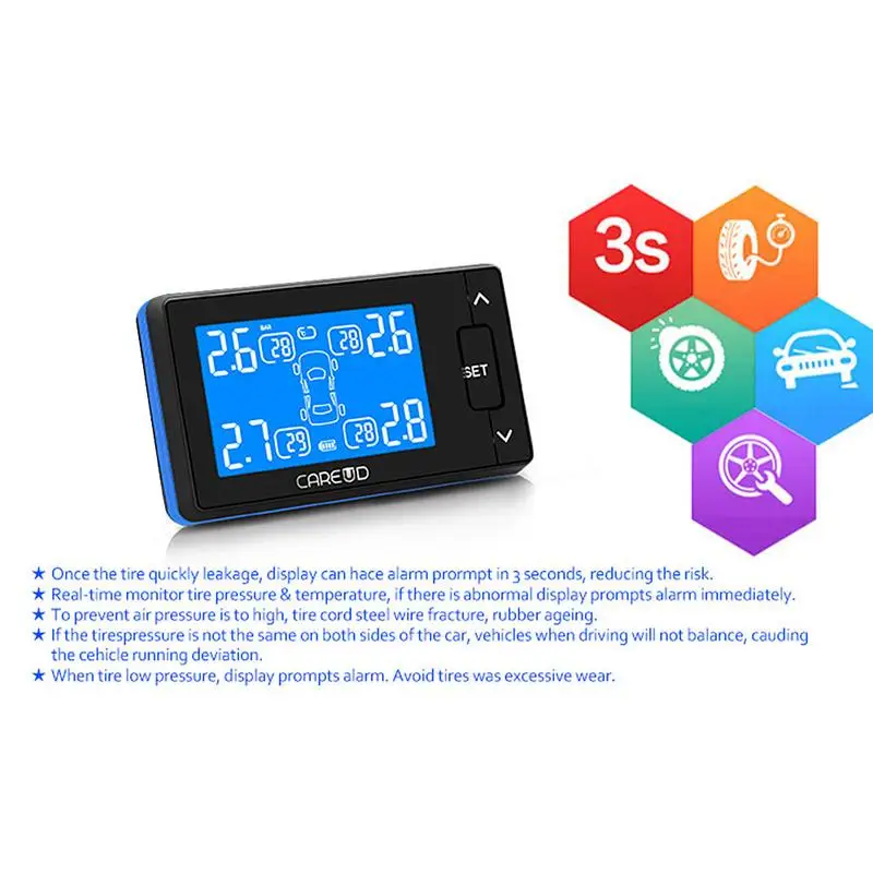 DC8V DC16V Универсальная автомобильная TPMS Автомобильная беспроводная система