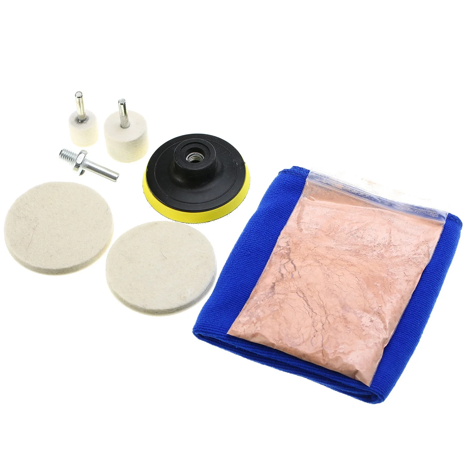  DHBH-8Pcs Car Windshield Scratch Repair Polishing Kit