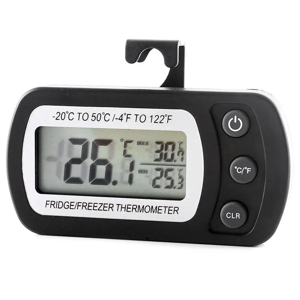 

Adeeing Refrigerator Thermometer Digital Freezer Reptiles Box Thermometer Waterproof With Large Lcd Display