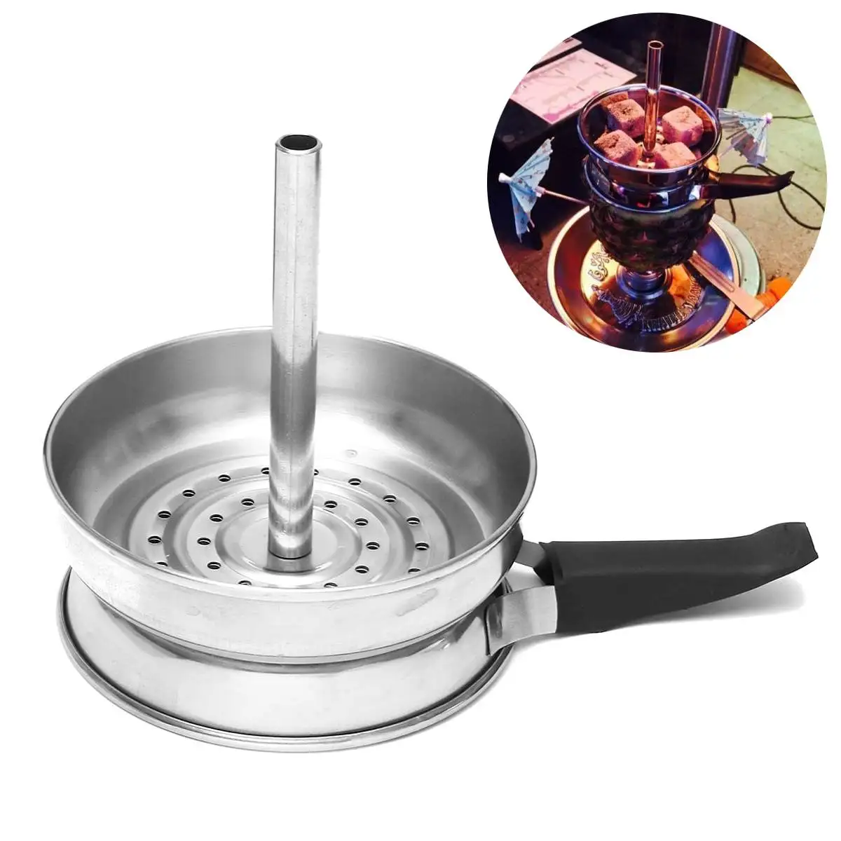 

Metal Shisha Charcoal Holder Hookah Bowl Heat Head Stove Burner Accessories Home Kitchen Appliance Hookah Bowl Head Cooker Part