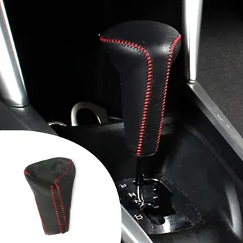 

For PEUGEOT 301 2013-2018 1pc PU Leather Hand Brake Shift Knob Cover Gear Case Car Interior Decor Shift Knob Shell