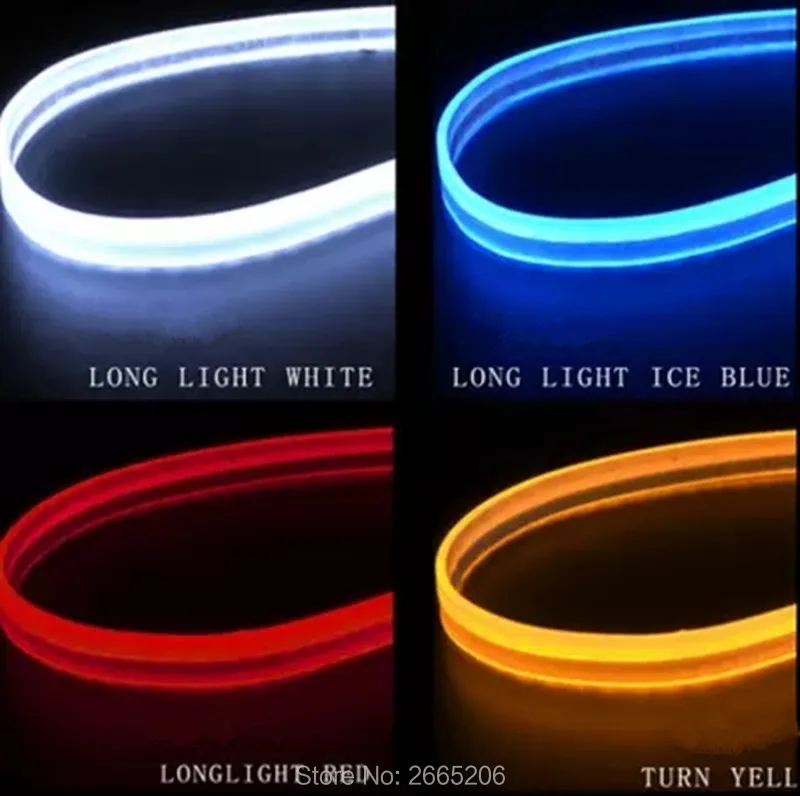 

2PCS Car LED Ultrathin Daytime Running Light Signal Light stickers for Dodge charger journey challenger caliber ram accessories