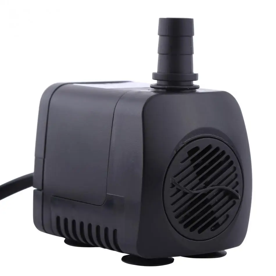 AC220V 240V 15 Вт 800л/ч черный ультра тихий погружной водяной насос аквариумный фонтан