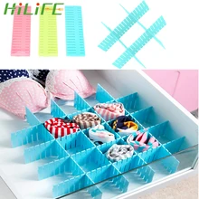 HILIFE 4 шт./компл. шкафа ящика вагонкой перегородка для нижнее белье Органайзер хранения носков ящик-сетка, сделай сам Разделитель
