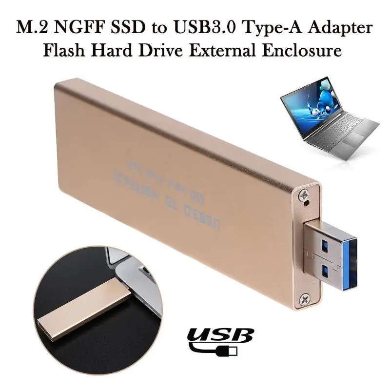 Алюминиевый сплав USB 3,0 к M.2 SSD USB3.0 к NGFF B Ключ SSD мобильный ящик жесткий диск внешний адаптер m2 для 2242 2260 2280