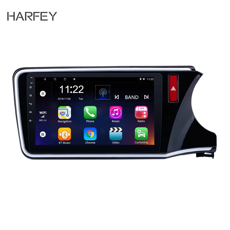 Best Harfey 10.1 inch Quad-core Android 8.1 Car Radio Bluetooth GPS Navigation For 2014 2015 2016 2017 HONDA CITY RHD Support 3G WIFI 0 Best Harfey 10.1 inch Quad-core Android 8.1 Car Radio Bluetooth GPS Navigation For 2014 2015 2016 2017 HONDA CITY RHD Support 3G WIFI 0