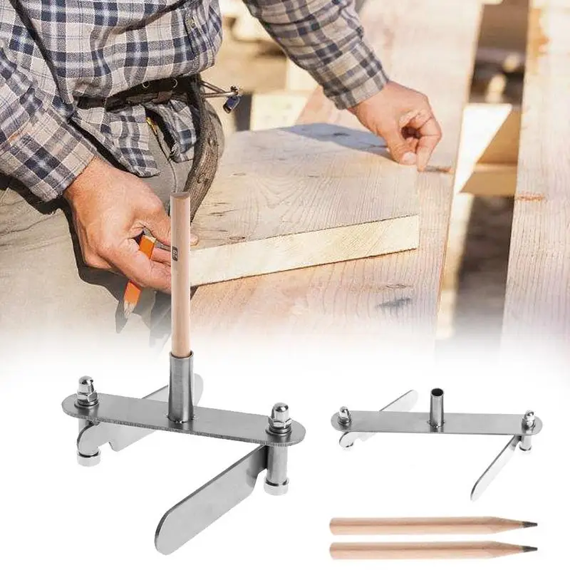 

Marking Center Finder Pencil Layout Mark Center Centering Scriber Marking Gauge Scribers Alignment line Woodworking Tools