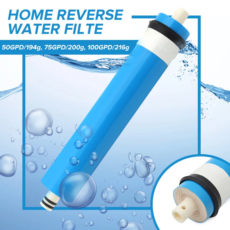

50/75/100/125GPD Home Kitchen Reverse Osmosis RO Membrane Replacement Water Filter System household Water Purifying Filtration