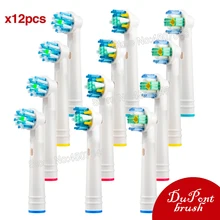 EB-18 25 50 For Braun Oral B Brush Heads Electric Toothbrush Heads - Includes 4 Floss Action, 4 Pro White & 4 Cross, more..