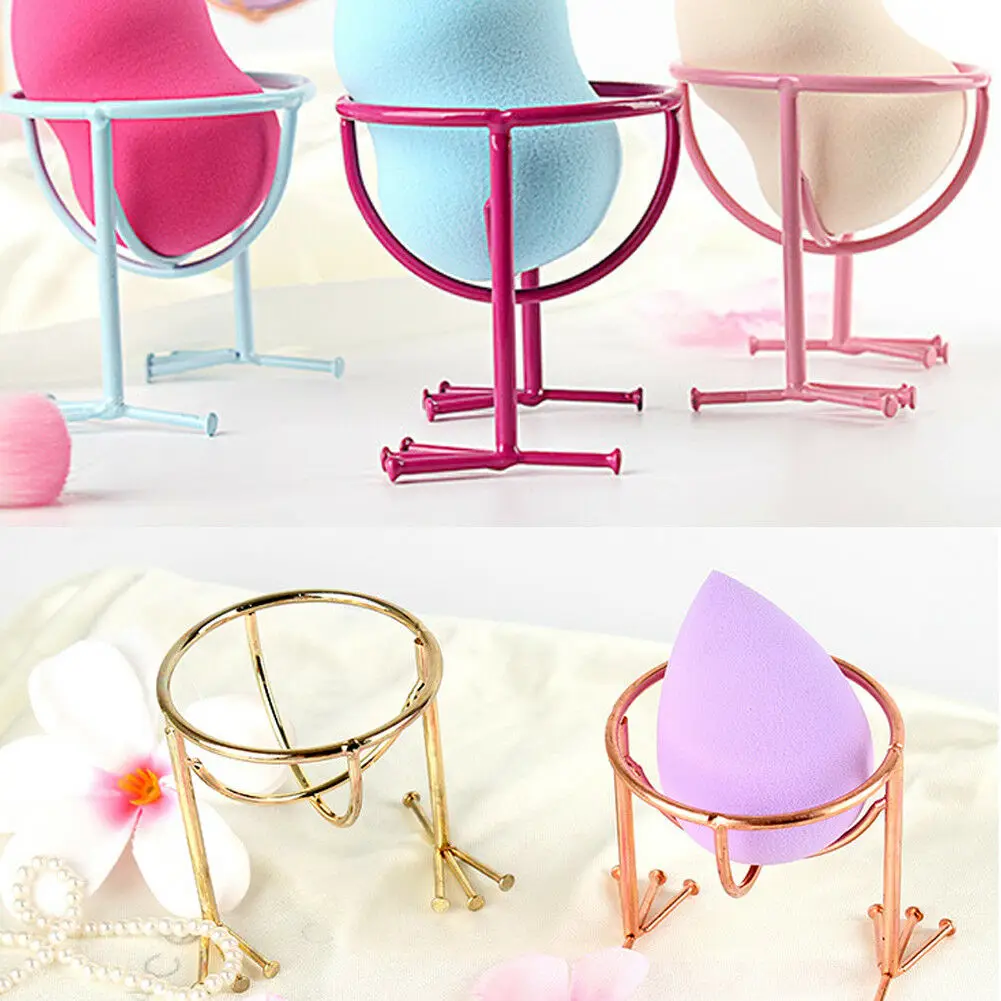 

2019 Fashion Beauty Makeup Powder Puff Blender Storage Rack Egg Sponge Drying Stand Holder