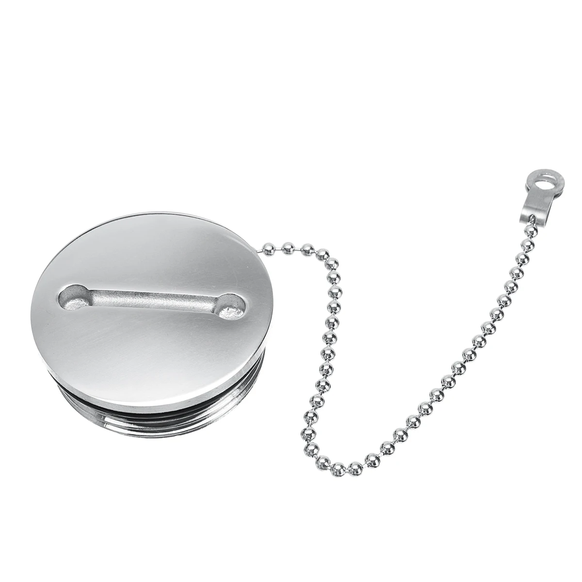 

Boat Deck Fill Replacement Cap with Chain Stainless Steel Mirror Polished Marine Part Hardware Oil Filler Silver Cap Replacement