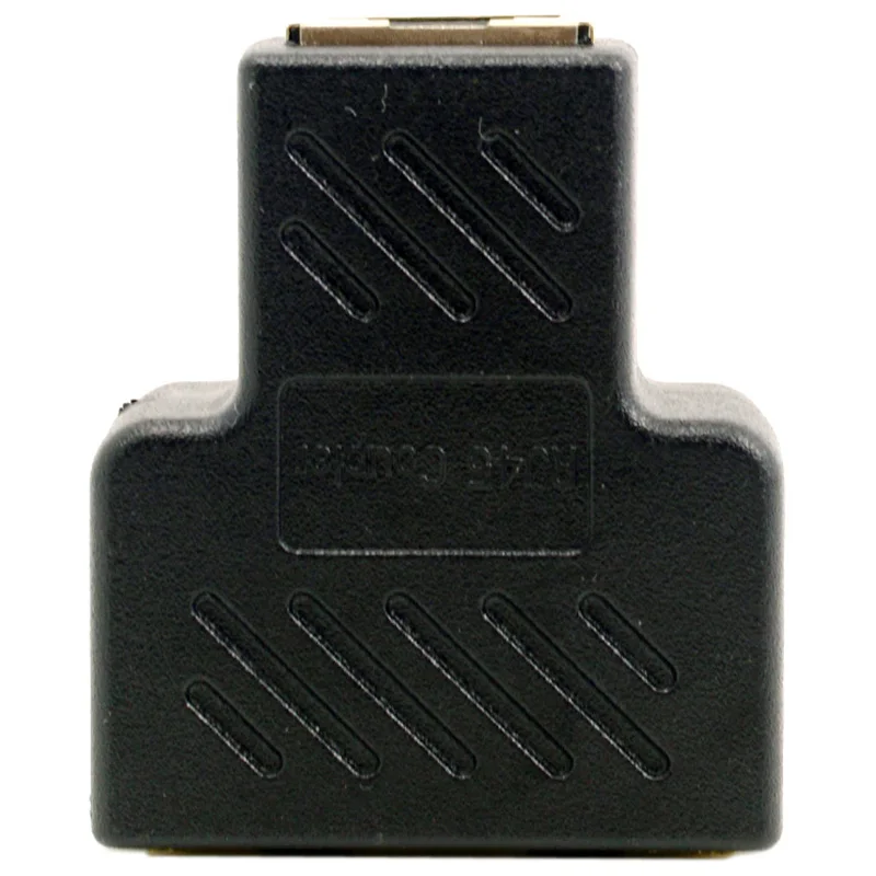 CY _ UT 004 STP UTP Cat6 RJ45 8P8C штекер на двойной адаптер|Компьютерные кабели и разъемы| |