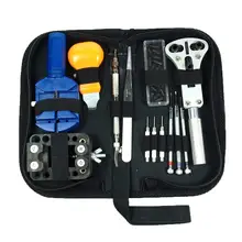 Набор инструментов для ремонта часов Часовщик Задняя сумка из ткани для удаления открывалка набор черный