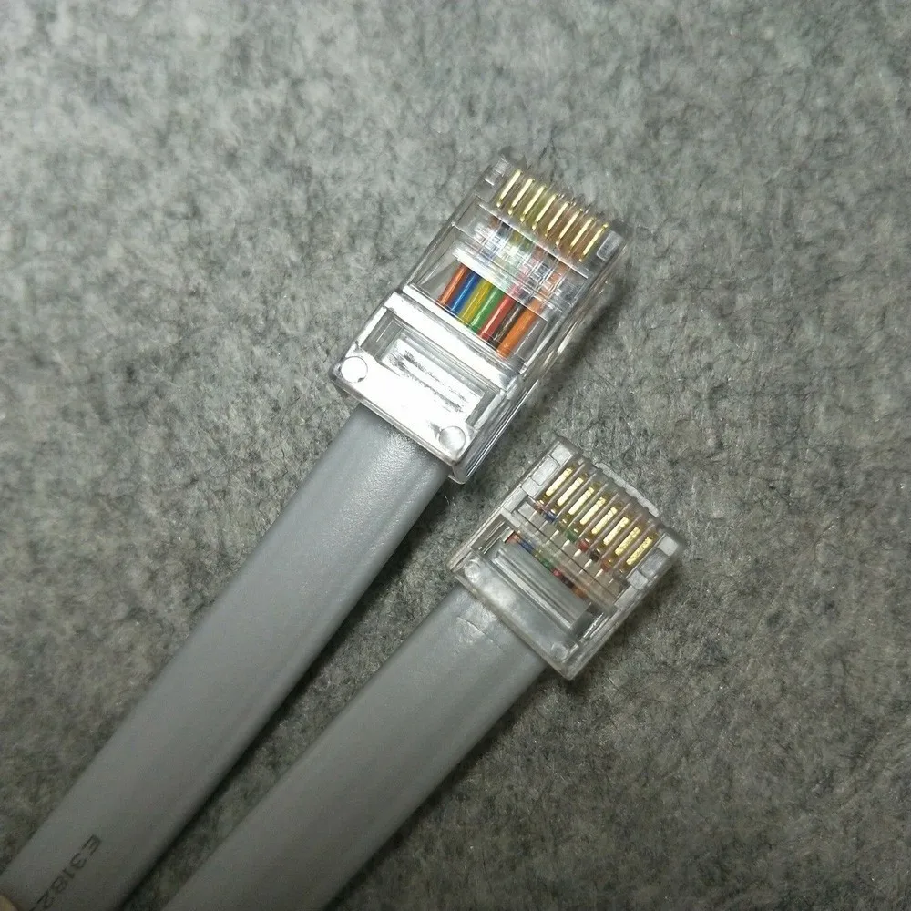 Qualidade Corpo Curto Cat5e Cabeça de Cristal Rj45 Conector 8p8c Plug Ofc Adaptador de Rede Cobre para Cabo Plano Computador Ethernet - Imagem 6