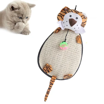

Pet Scratch Board Cat Dog Scratching Play Toy Pad Mat With Small Ball Tiger/Monkey Shape Scratching Post Sisal Toy Pet Supplies