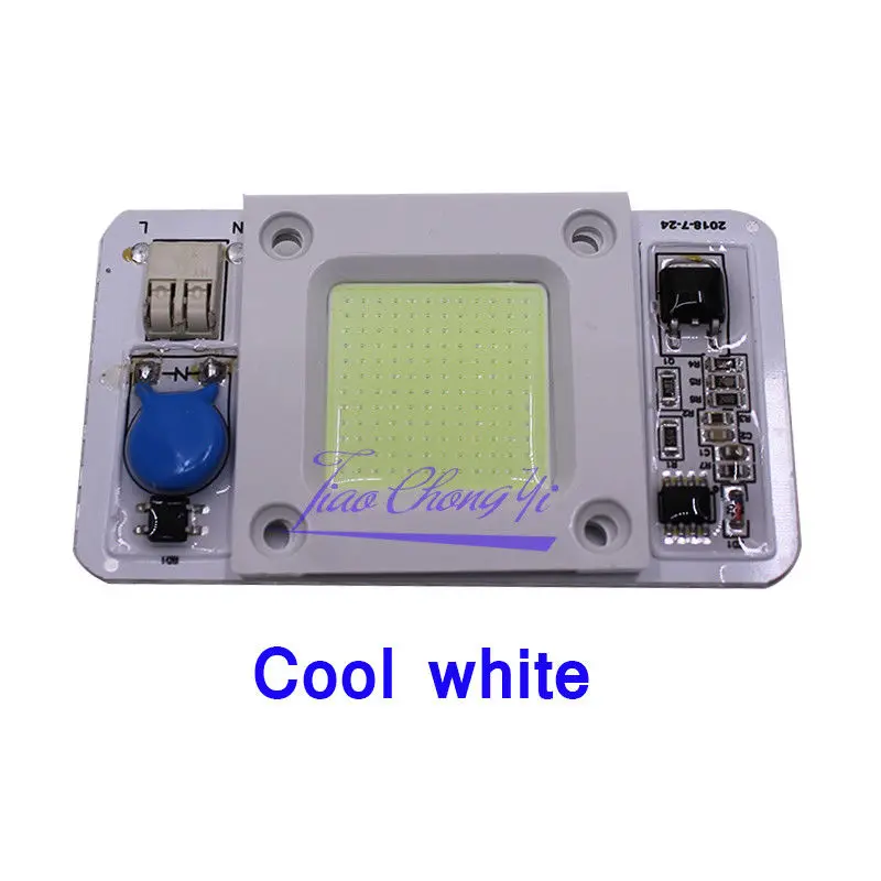 50W Hight Powr Grwoth COB LED AC-220V 110V No need driver Full Spectrum 380-840nm/white/Natural White/warm white