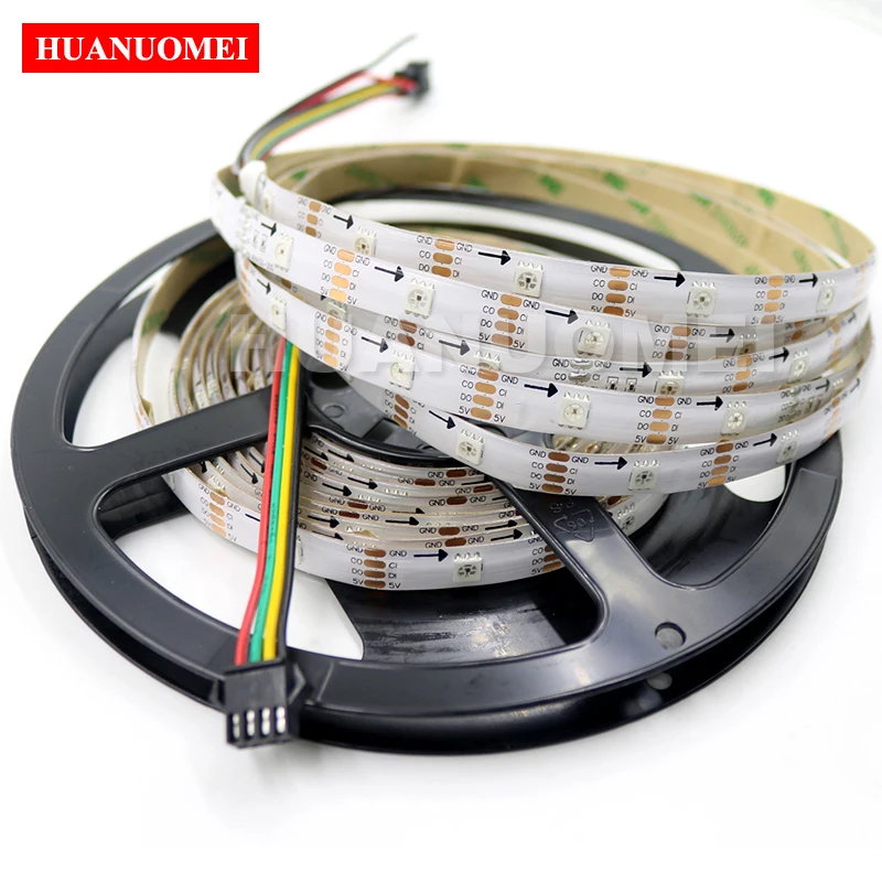 5V 30 светодиодный s/m SK9822 полосы светильник 5050 SMD RGB пикселей неоновая вывеска для