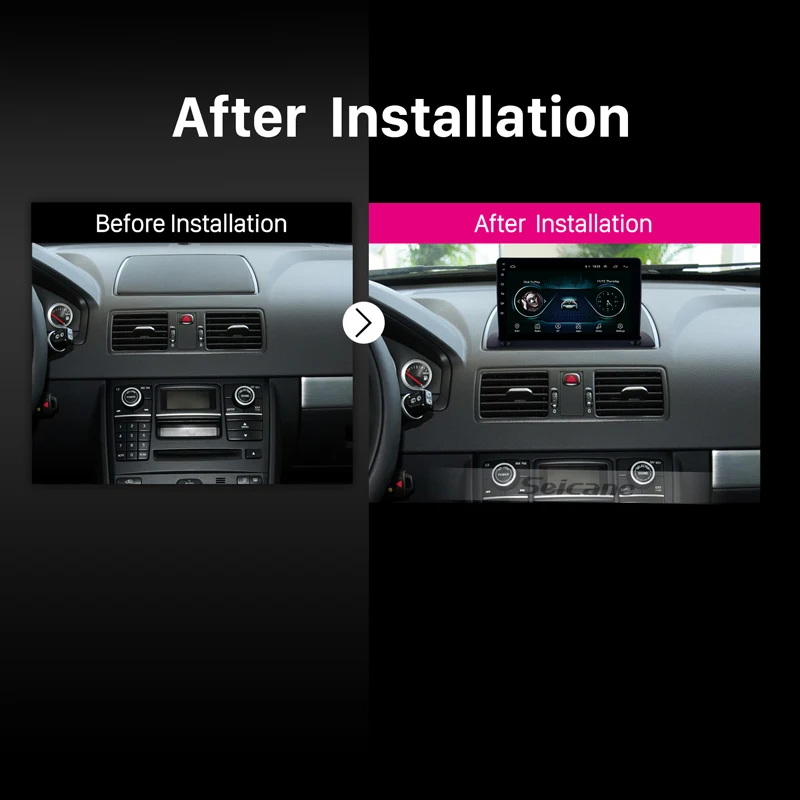 Clearance Seicane 2GB RAM Android 8.1 Car GPS Multimedia Player for Volvo XC90 2004 2005 2006  2007-2014 9" support WIFI SWC Mirror link 5
