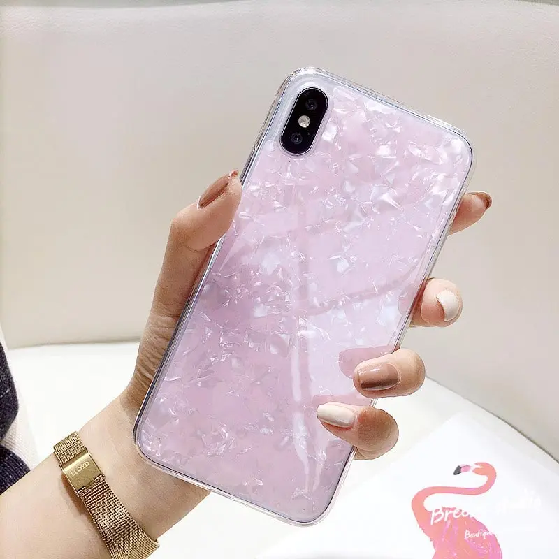 Чехол для Телефона iPhone 7 8 6 6S Plus блестящий чехол с узором из мягкого силикона
