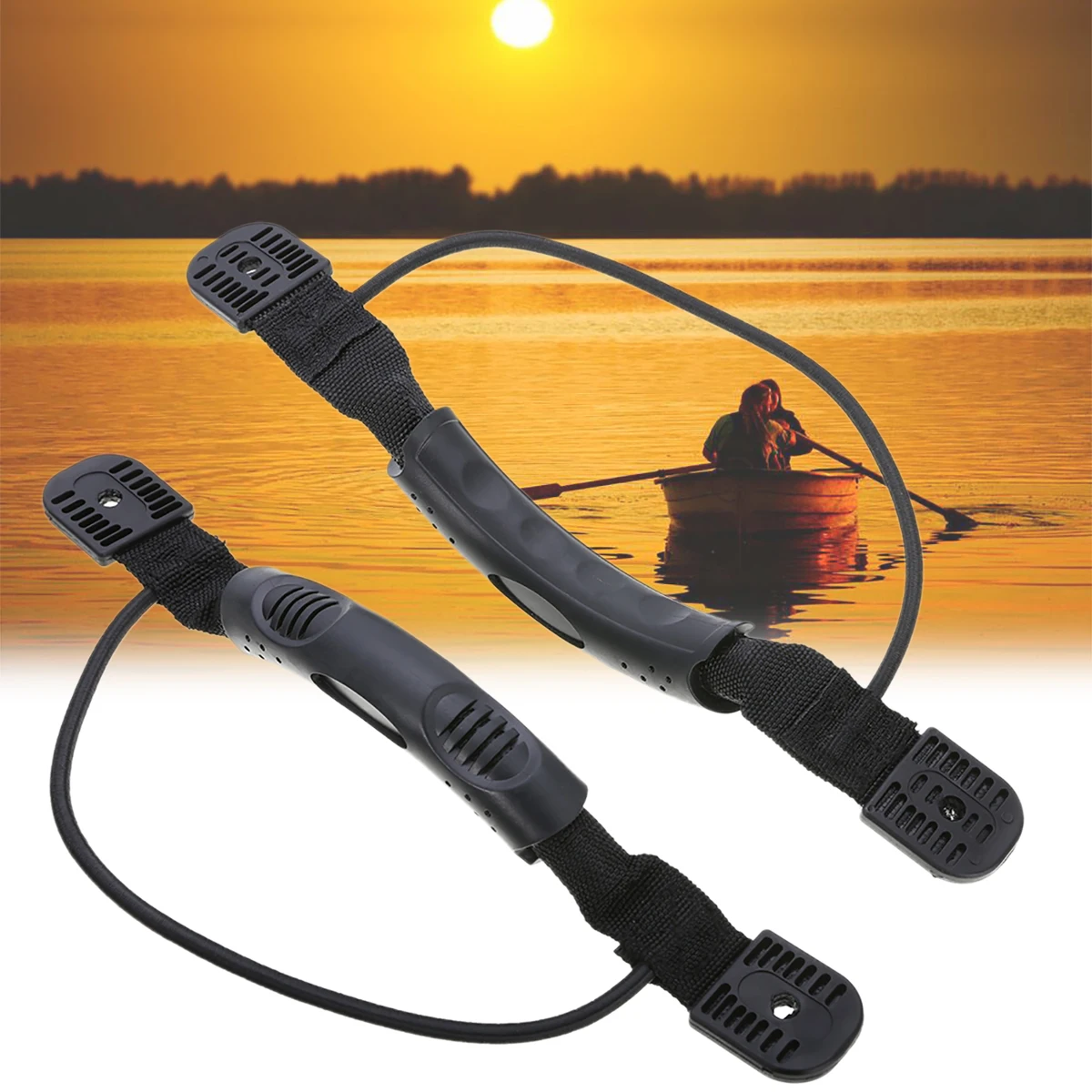 New 1 Pair Canoe Kayak Boat Side Mount Carry Handles Replacement Cord