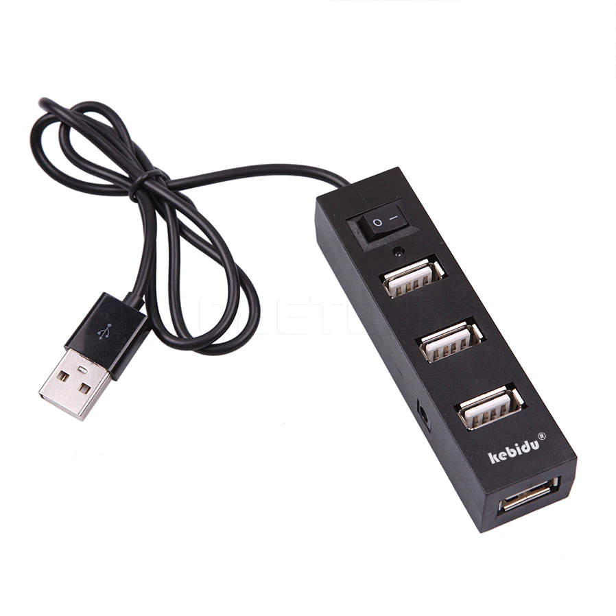 Kebidu новинка высокоскоростной мини разветвитель для компьютера 4 порта USB 2