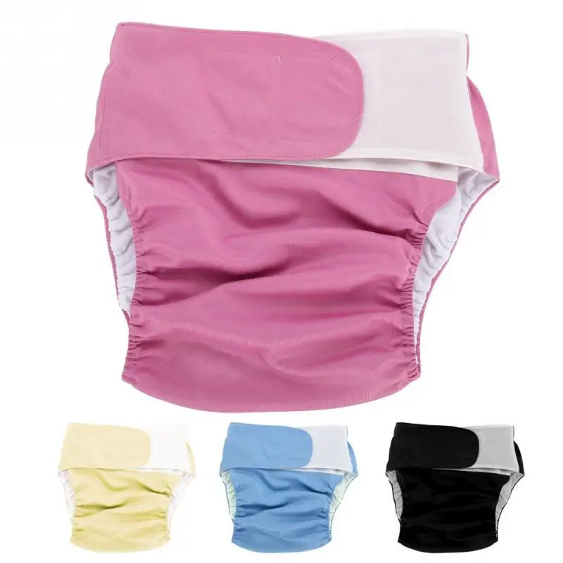 

4Colors Reusable Adult Cloth Diaper Pocket Incontinence Waterproof Washable Adjustable Large Nappy Feminine Hygiene Health Care