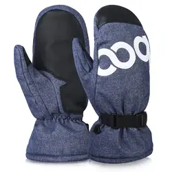 Зимние ветрозащитные спортивные перчатки waterproof Лыжные рукавицы (Blue, M)