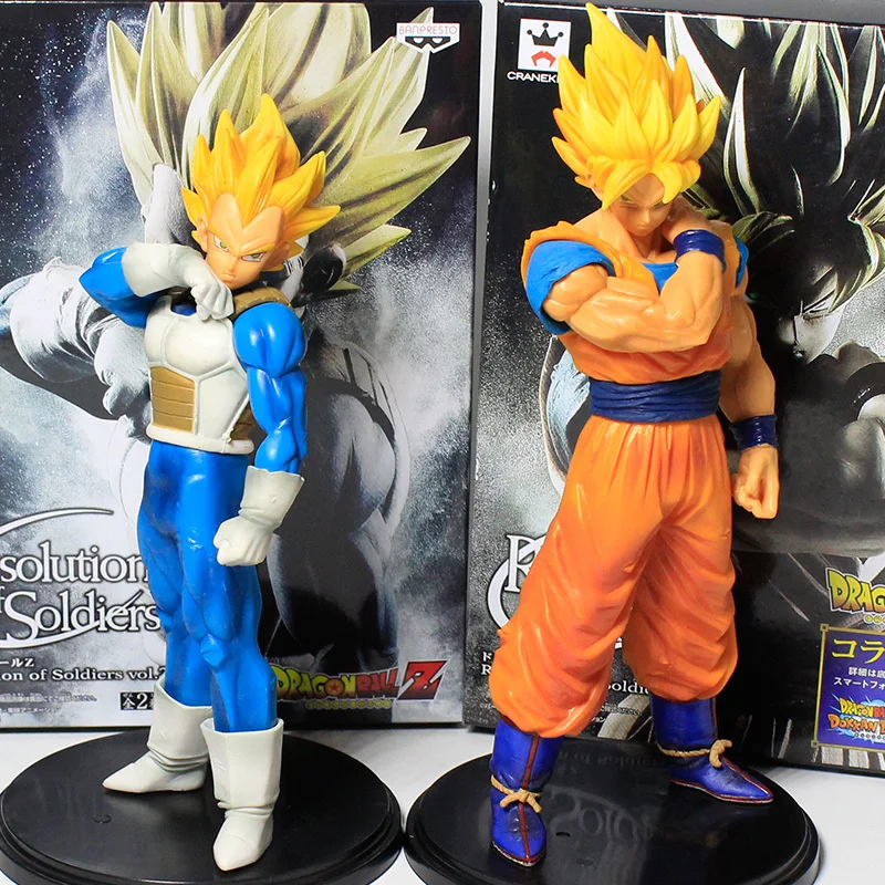 18 /22 Cm Dragon Ball Z Super Saiyan Model Toys Resolution Of Private Son Goku Vegeta Dragonball Action Pvc Figure | Игрушки и хобби
