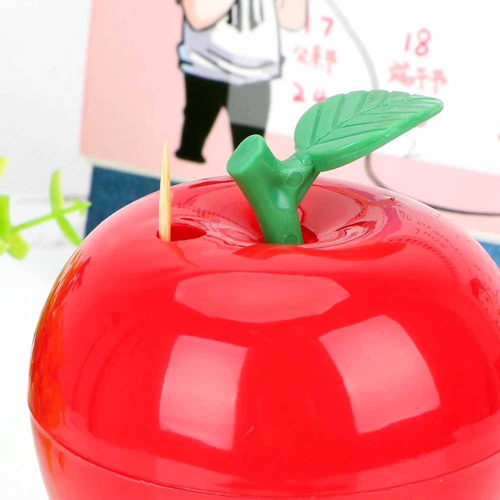 HILIFE зубочистка коробка Автоматическая Подставка Для Зубочисток пресс тип пластик фрукты яблоко форма украшения дома