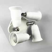 PBT украшения дома 1 шт. E27/E40 для 4E27/E14/GU10 белый фотолампа держатель лампы конвертер разделена на четыре лампы разъем