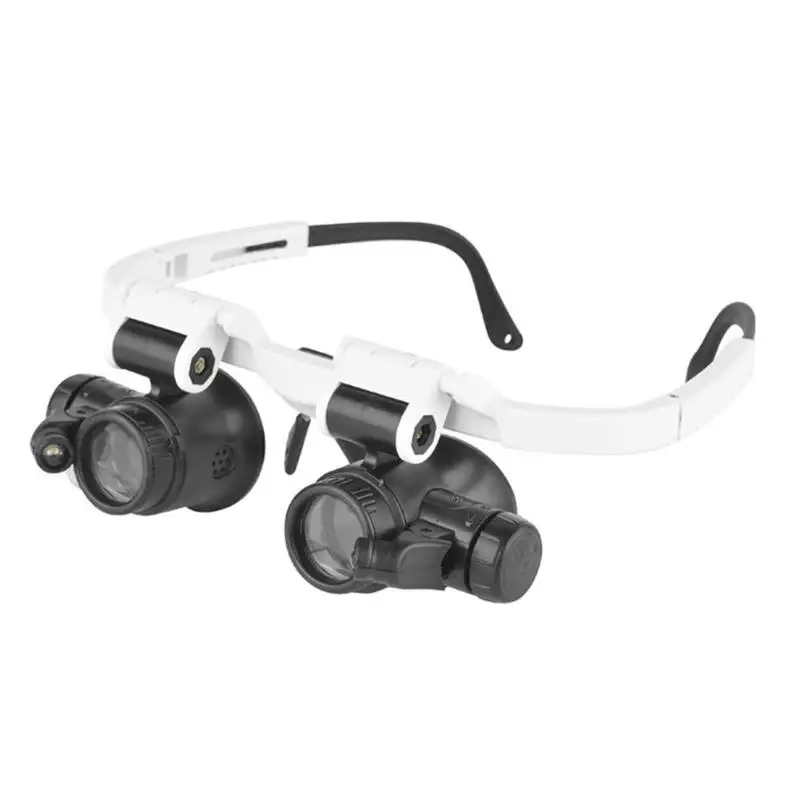 7X 10X 15X 25X LED Magnifying Glass Loupe Watch Repair Eyewear