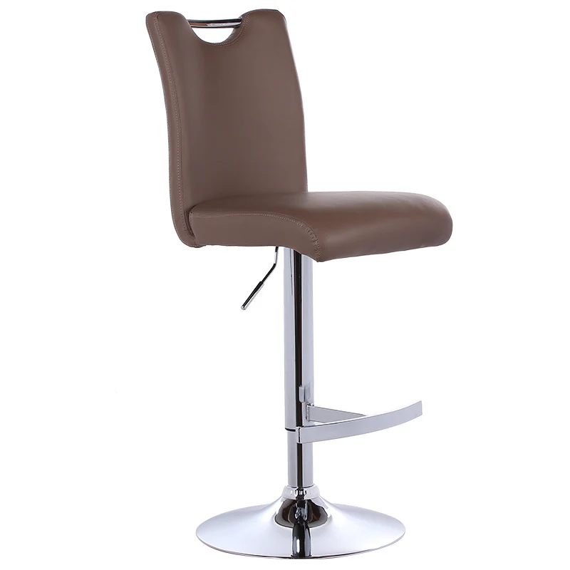 جودة رفع قطب كرسي طويل الساق الدورية للتعديل ارتفاع حانة كرسي بار بدون مسند لليد بو المواد استقبال/غرفة الانتظار cadeira