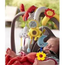 Милая детская коляска для малышей, детская погремушка для кроватки, мягкая подвесная игрушка, погремушки для животных