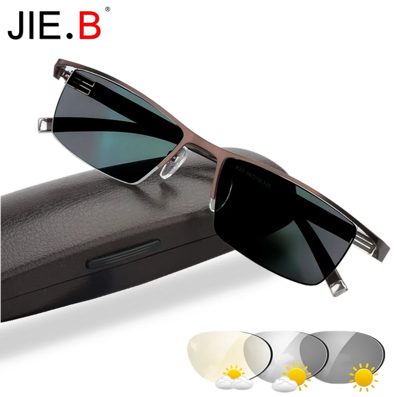 

New Transition Sunglasses Photochromic Reading Glasses for Men Titanium alloy Frame Men Presbyopia Eyewear with diopters glasses