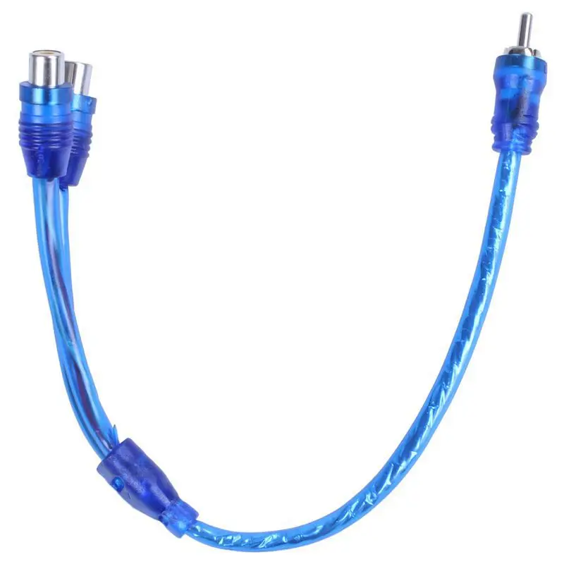 FULL RCA Phono Y Splitter свинцовый адаптер 1x штекер на 2 разъема автомобильного