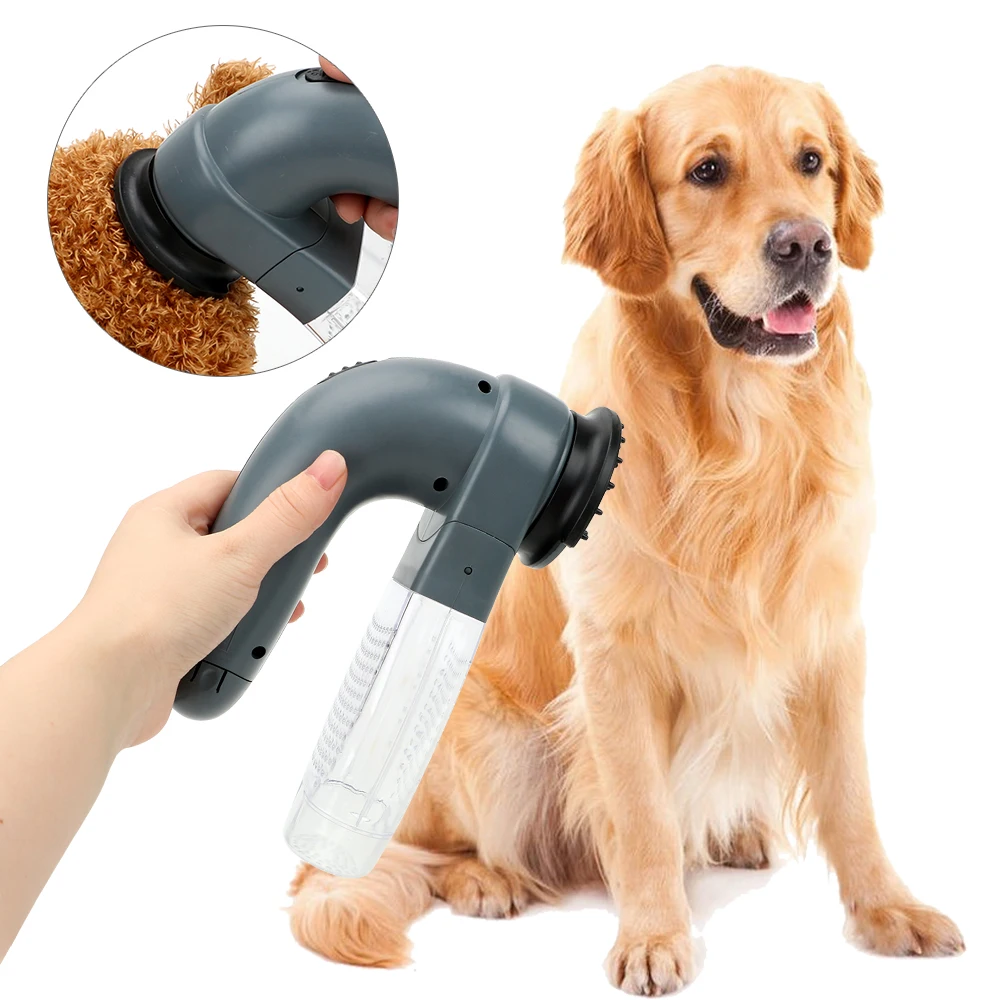 Vacuum Fur Cleaner Cat Dog Deshedding Clipper Strong Suction Electric Device Pet Grooming Animals Hair Comb | Дом и сад
