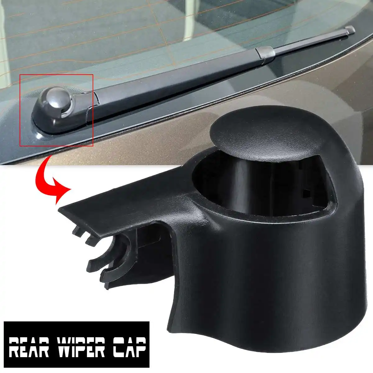 Car Rear Window Windshield Windscreen Wiper Arm Cover Cap Fits For Vw