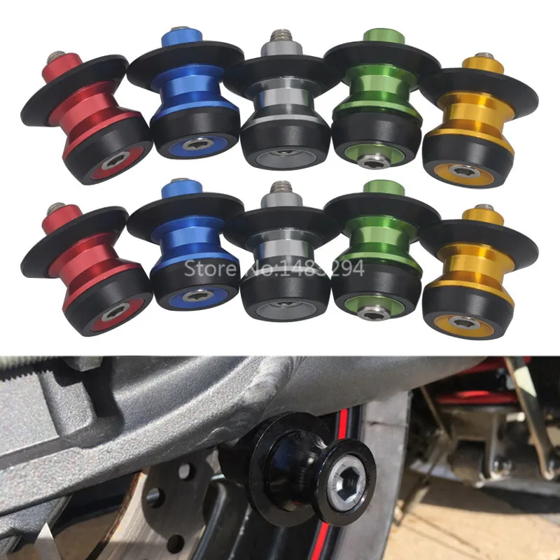 Aluminum Alloy Swingarm Stand Pivot Spools Sliders Auxiliary Lifting