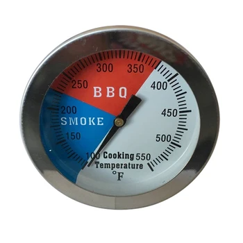 

100 to 550 degrees Fahrenheit Stainless Barbecue oven Thermometer BBQ Charcoal Grill Wood Smoker Thermometer Temp Gauge