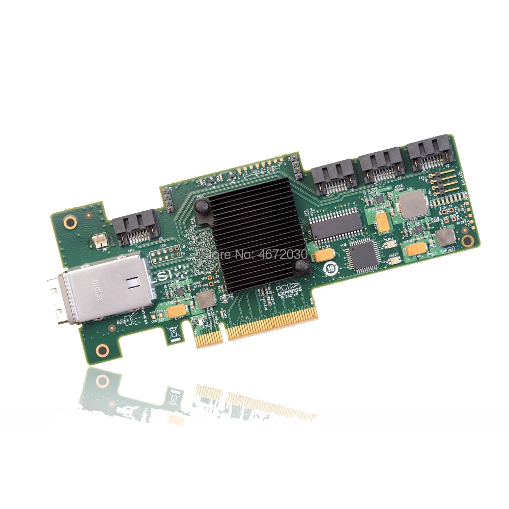 Avago LSI00192 9212-4i4e SGL 6 ГБ/сек. SATA/SAS HBA 4x int.+ 4x ext. Порты JBOD SATAX4 SFF8087 PCI-E 2,0X8 контроллер карты