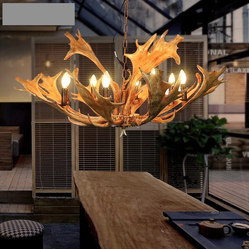 SETTEMBRE современные и американские 6-Lights Antler люстры освещение столовая гостиная бар