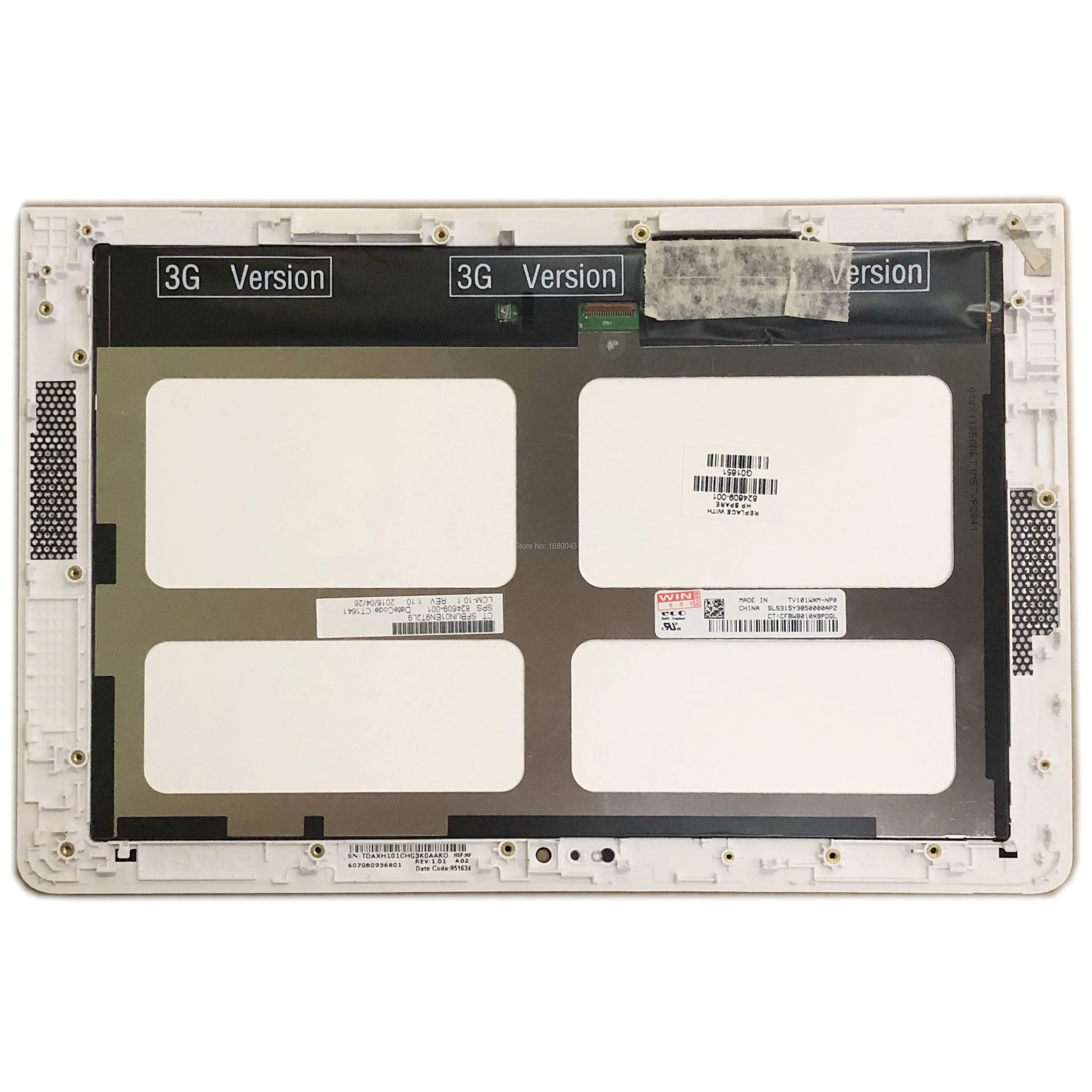 

TV101WXM-NP0 LCD LED Touch Screen Digitizer Assembly with Frame For HP Pavilion X2 10-N 10-n102na 824609-001 WHITE MIPI 39 pins
