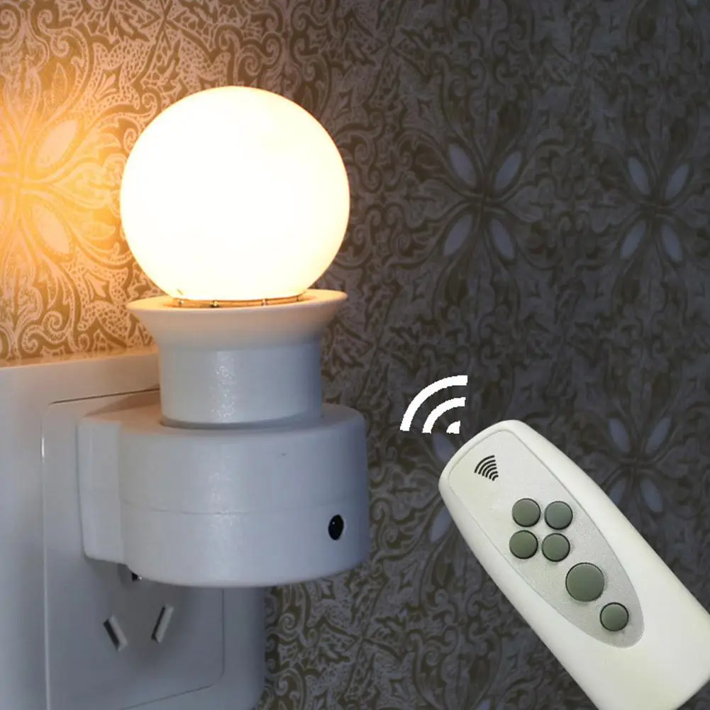 Интеллектуальный светодиодный светильник с пультом дистанционного управления, прикроватная лампа для спальни, настенный светильник с вилкой, Ночной светильник+ переключатель времени, три режима затемнения
